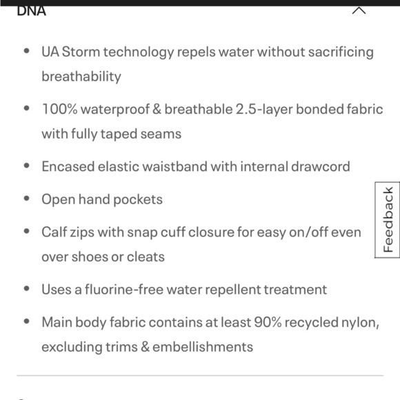 NWT Under Armour Cloudstrike Rain Pant Gray Pants Size Small New - Picture 9 of 9